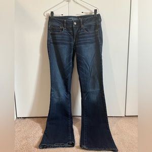 American Eagle Kick Boot Stretch Sz 6 Long Dark wash